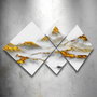 Wallity Conjunto de 4 Cuadros Decorativos de MDF Multicolor